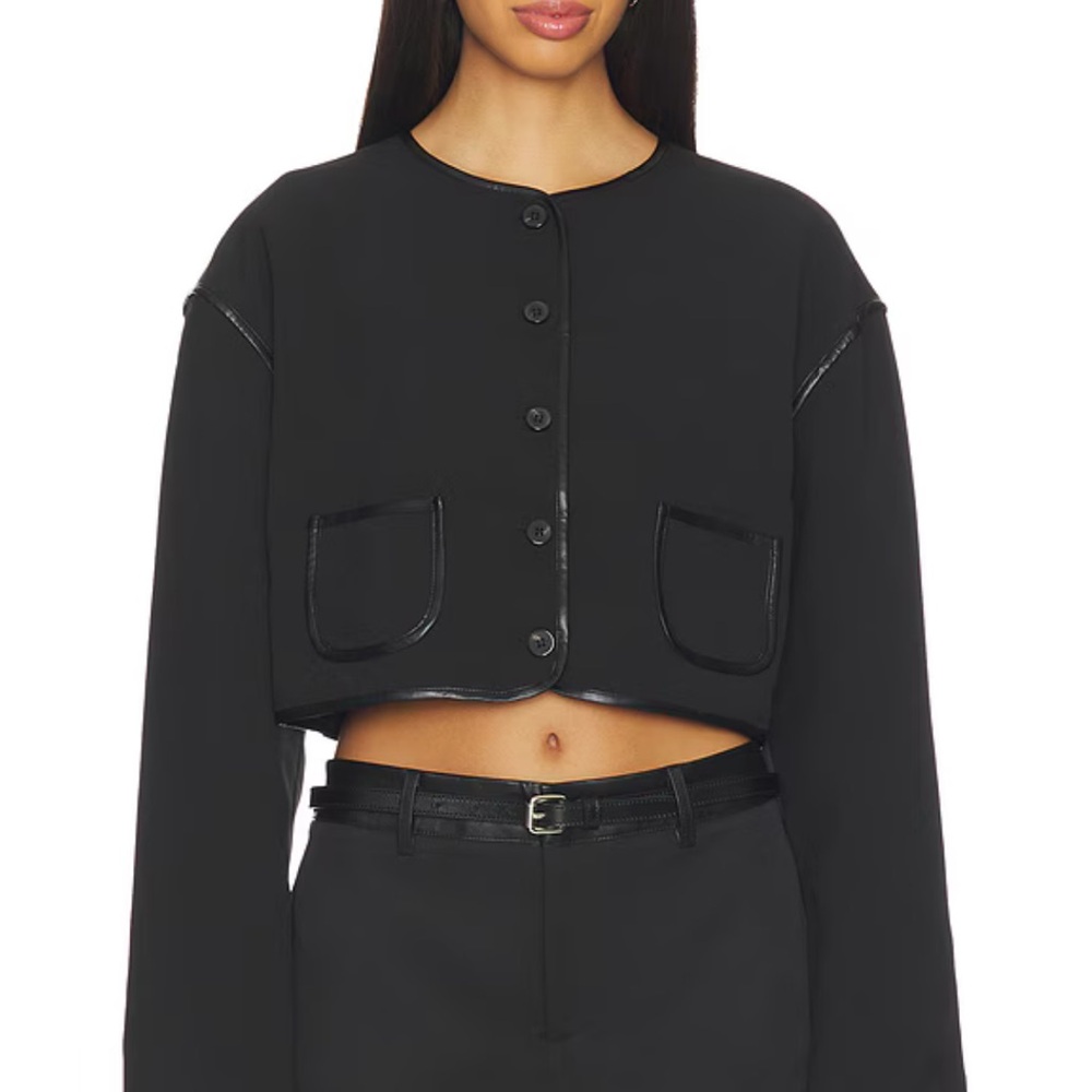 Lioness Twilight Crop Jacket in Black